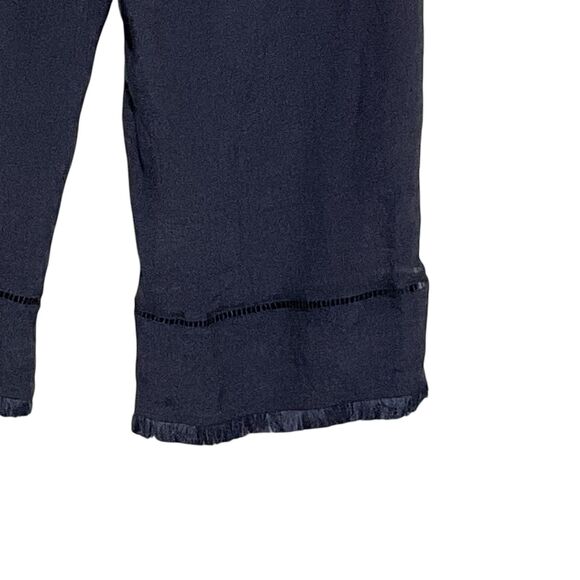 Zac & Rachel Fringe Eyelet Capri Pants Size L - Picture 6 of 8